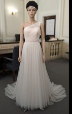 David's Bridal Ivory Wedding Dress Size Medium