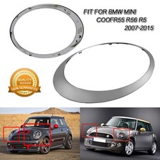 1 Paar Abdeckung Zierring Scheinwerfer für Mini Cooper R55 R56 R57 R58 R59 07-15