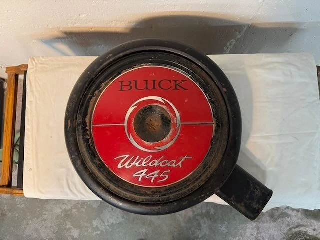 Limpiador de aire de cabeza de clavo Wildcat 64 65 1966 Buick Gran Sport 401 425 AFB Carb Foto 2 de 4