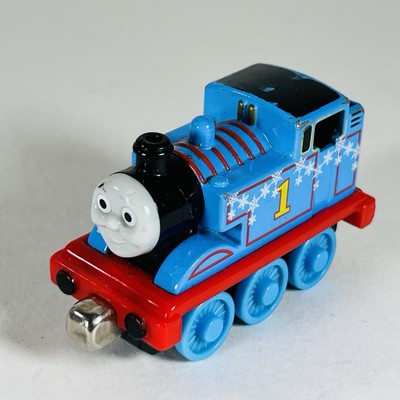 Snowflake Thomas the Train Tank Engine Diecast Metal Take Play Blue 2009 Winter