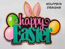 CRAFTECAFE EASTER KID TITLE premade paper piecing scrapbook DIECUT PIECE 3D AGE