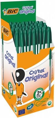 070330129641 Długopis BiC Cristal Zielony pudełko 50 szt. BIC