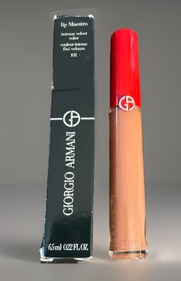 Giorgio Armani Lip Maestro Intense Velvet Color # 102 Sandstone *see damage box