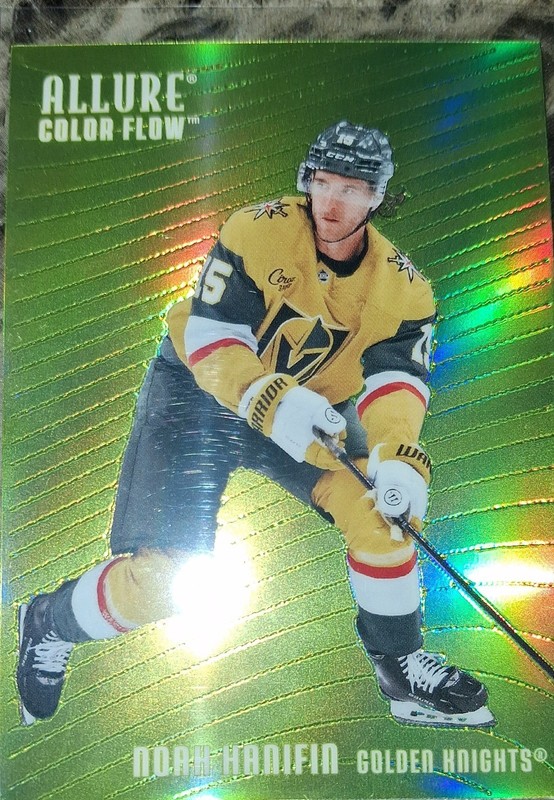 2025-26 Upper Deck Allure - Color Flow Noah Hanifin #CF-10 Yellow Green