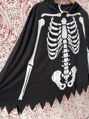 Smiffys Unisex Skeleton Kit With Poncho & Gloves One Size - Picture 4 of 6
