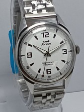HMT Pilot 17 Jewels Hand Winding Wrist Watch For Men's In Working Condition