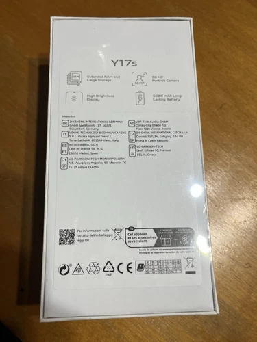Vivo Y17s 6 RAM 128 GB. Nuevo. Precintado - Imagen 2 de 2