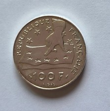 pièce 100 francs argent année 1991 FDC