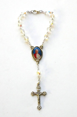 Pope John Paul II Small Rosary / Car Rosary