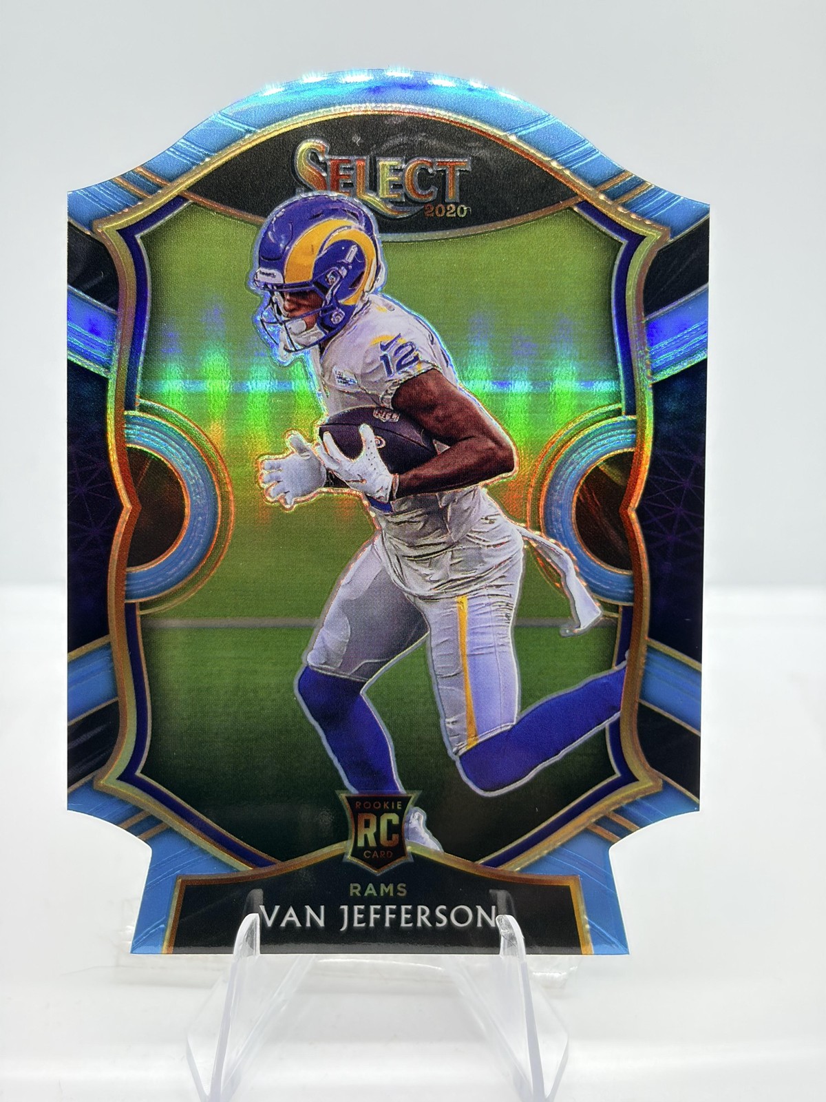2020 Panini Select Van Jefferson #71 Light Blue Prizm Die Cut