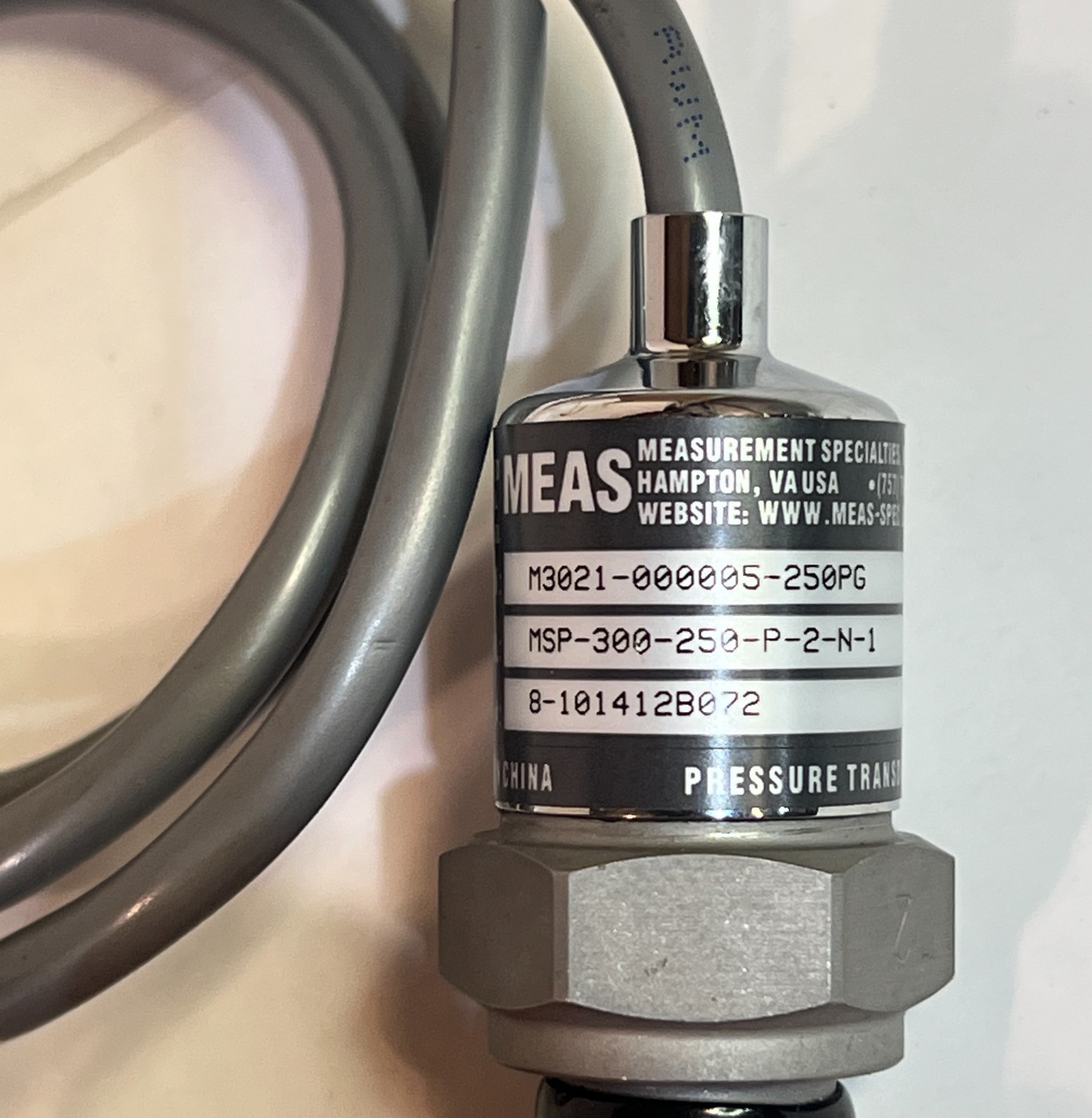 TE Connectivity Pressure Transducer - M3021-000005-250PG - MSP-300-250-P-2-N-1