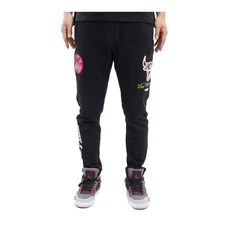 Pro Standard NBA Chicago Bulls Men's Black Pro Prep Rib FLC Sweatpants BCB459460