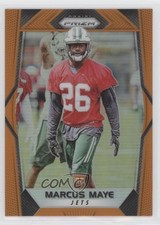 2017 Panini Prizm Rookies Orange Prizm 267/275 Marcus Maye #266 0a3