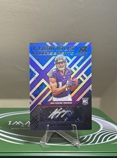 Kyle Hamilton 2022 Panini XR Luminous Endorsements Auto 4/49 Blue RC #LUM-KH