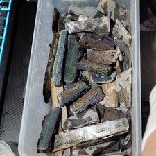 Treated Rainbow Matrix Opal Slab Collection for Jewelry Making, w/Various Shapes