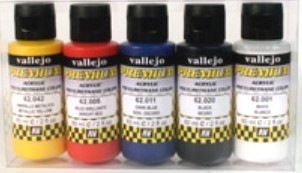 Vallejo Paint 62104 Candy Premium Color Acrylic Paints (Set of 5)