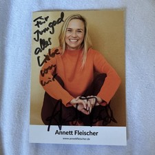 Autogrammkarte Annett Fleischer 2026 handsign...
