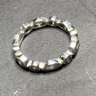 STERLING SILVER .925 Lot Ring R29 Sz 7.5 Infinity Eternity Anniversary Fashion