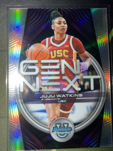 JUJU WATKINS 2025-26 BOWMAN UNIVERSITY CHROME GEN NEXT REFRACTOR #GN-8 USC