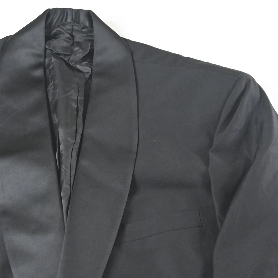 Tom James 44S Negro 100% Mantón Hombres Blazer Traje Chaqueta Abrigo Deportivo Foto 2 de 4