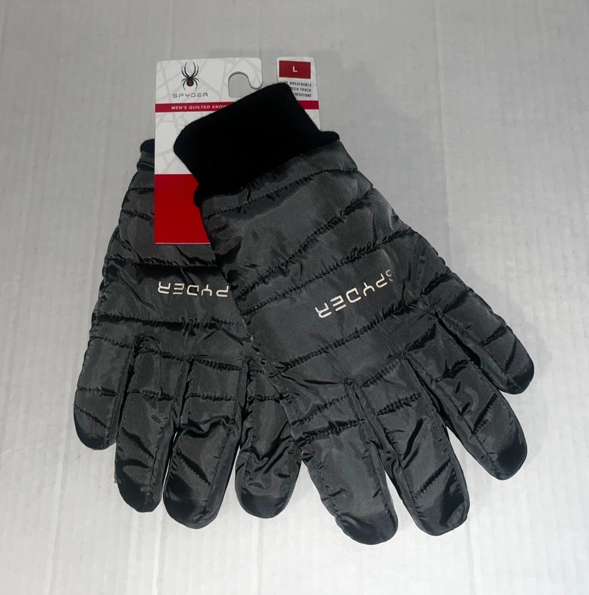 Spyder Quilted Snow Tech Gloves Polar Grey/Black Women's Large
Opens in a new window or tab