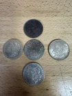 5 Morgan Silver Dollars Lot 1881–1921 Mixed Dates 90% Silver Coins