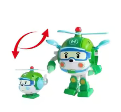6Pcs Robocar Poli Transformation Toys - Amber Roy Helly Action Figure Car Set