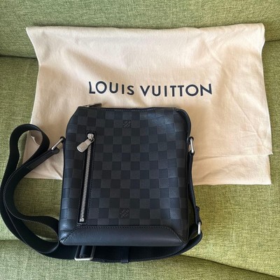 Louis Vuitton Damier Discovery Messenger Bag Schwarz 35 cm Gebraucht