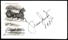 Singer Frank Sinatra Jr. First 1st Day Cover Signed Auto -Rare Vintage Autograph