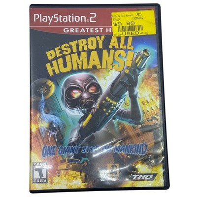 Destroy All Humans Greatest Hits (PS2, 2005) Complete CIB Tested THQ