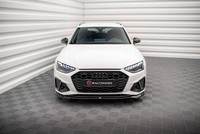 Maxton Design Frontlippe V.2 Passend FüR Audi A4 S-Line / S4 B9 FL Schwarz Hochg