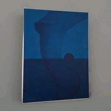 Abstract Vintage Framed Modern Oil Painting On Canvas