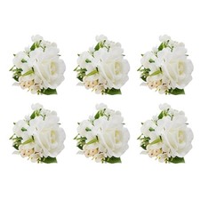 Pocket Boutonniere for Men Set of 6 Groom Groomsman Boutonnieres for Wedding ...