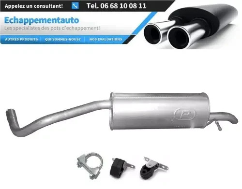 Silencieux arrière Skoda Fabia II 1.4 2009 2010 2011 2012 2013 2014 pot echappement voiture