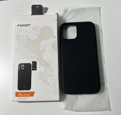 Spigen Mag Armor  Case for iPhone 12 pro & iPhone 12 - Black