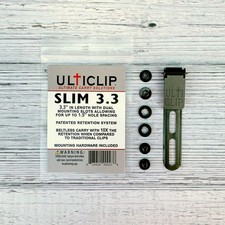 UltiClip Slim 3.3 set Tuckable Holster Mounting hardware Black New