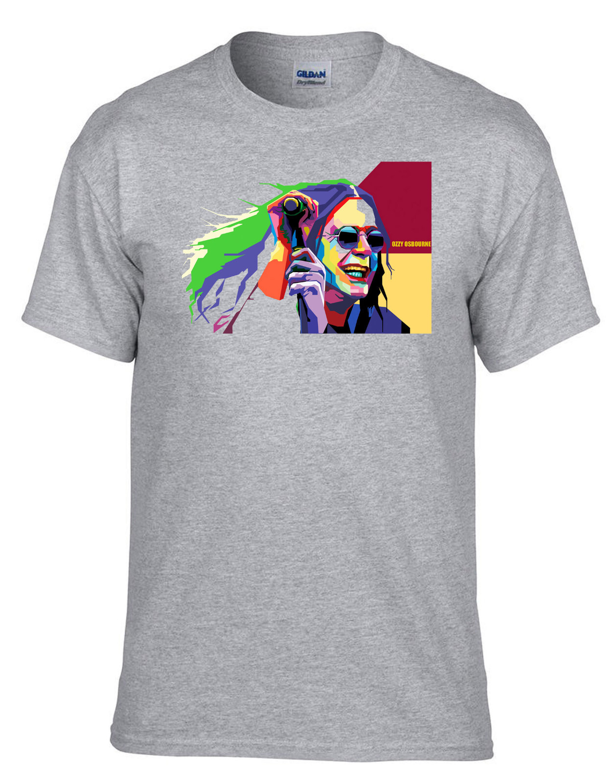 ALTRA Maglietta Ozzy Osbourne Rock and Roll Music Rock Metal Rules Grigia 122_Grigia