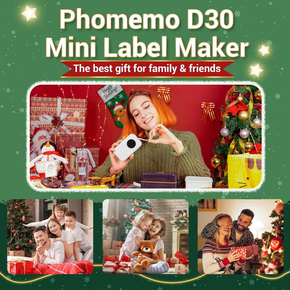Bluetooth Label Maker D30 with Thermal Tape for Home Office Organization
