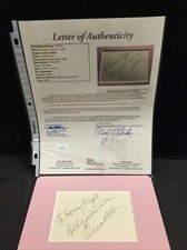 Orson Welles Signed Autographed “To Henry Wright 3.5x5 Album Page JSA Letter #