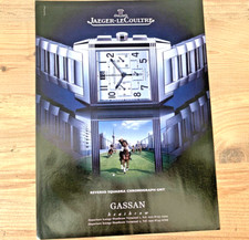 JAEGER LECOULTRE REVERSO SQUADRA GMT - COLLECTABLE ART ORIGINAL CAR WATCH ADVERT