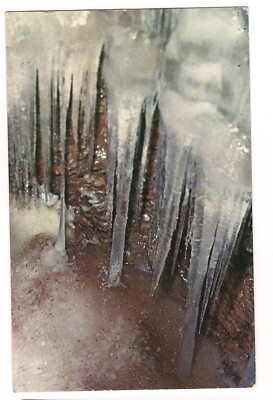 Icicle Form COUDERSPORT ICE MINE Roosevelt Hwy Sweden Township PA Postcard 1961