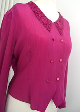 Vintage Edwardian/ Victorian lace collar blouse  Sixth Sense for C&A size 12-14