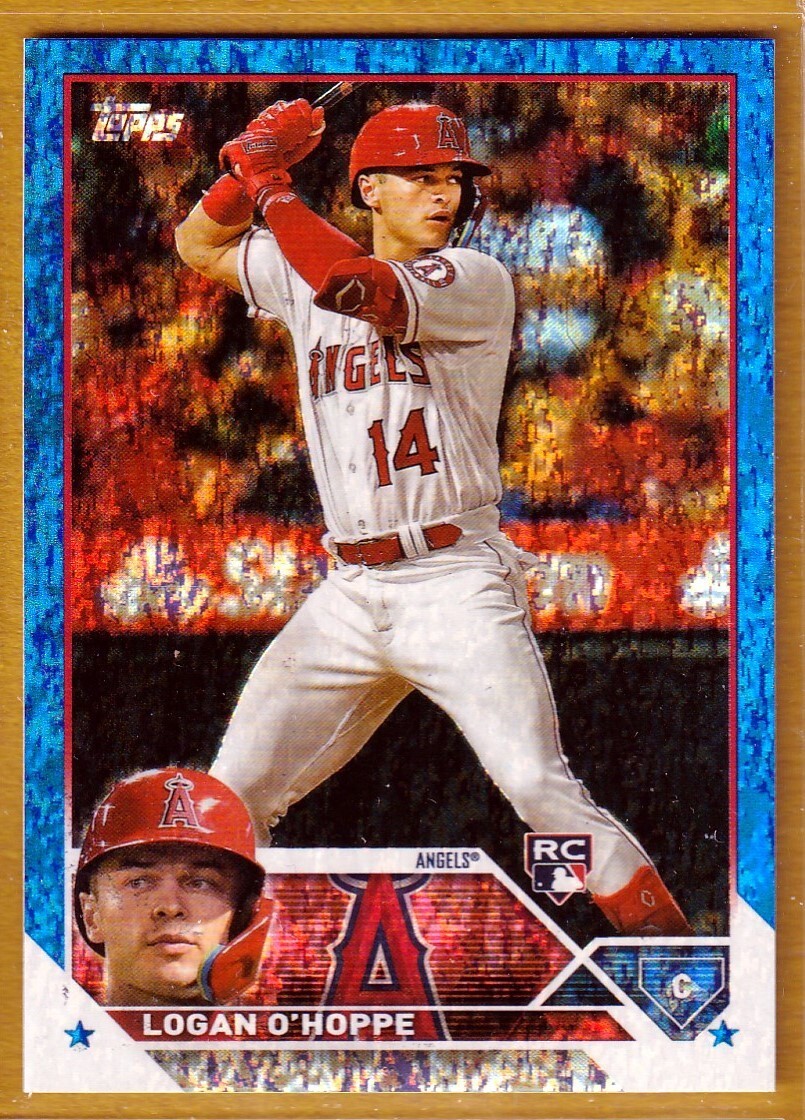 2023 Topps Blue Foil #363 Logan O'Hoppe RC /999 - Los Angeles Angels