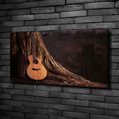 Leinwandbild Kunst-Druck 100x50 Bilder Musik Akustische Gitarre