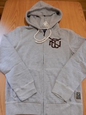 NWT Mens AMERICAN EAGLE Full Zip Hoodie Sweatshirt Gray