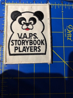 Vintage V.A.P.S. Storybook Players Logo Patch VAPS Panda Bear Children's  Theater | eBay