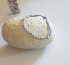Bracelet tissu Friendship Amitié brésilien ajustable réglable_ Blanc & gris