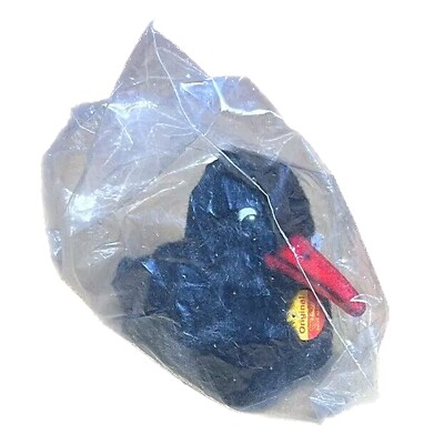 Steiff Rabe Stofftier Neu 999567 Schwarzer Vogel Elster Knopf im Ohr sealed rare
