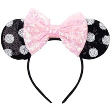 Minnie Mouse Pink Polka Dot Headband Ears