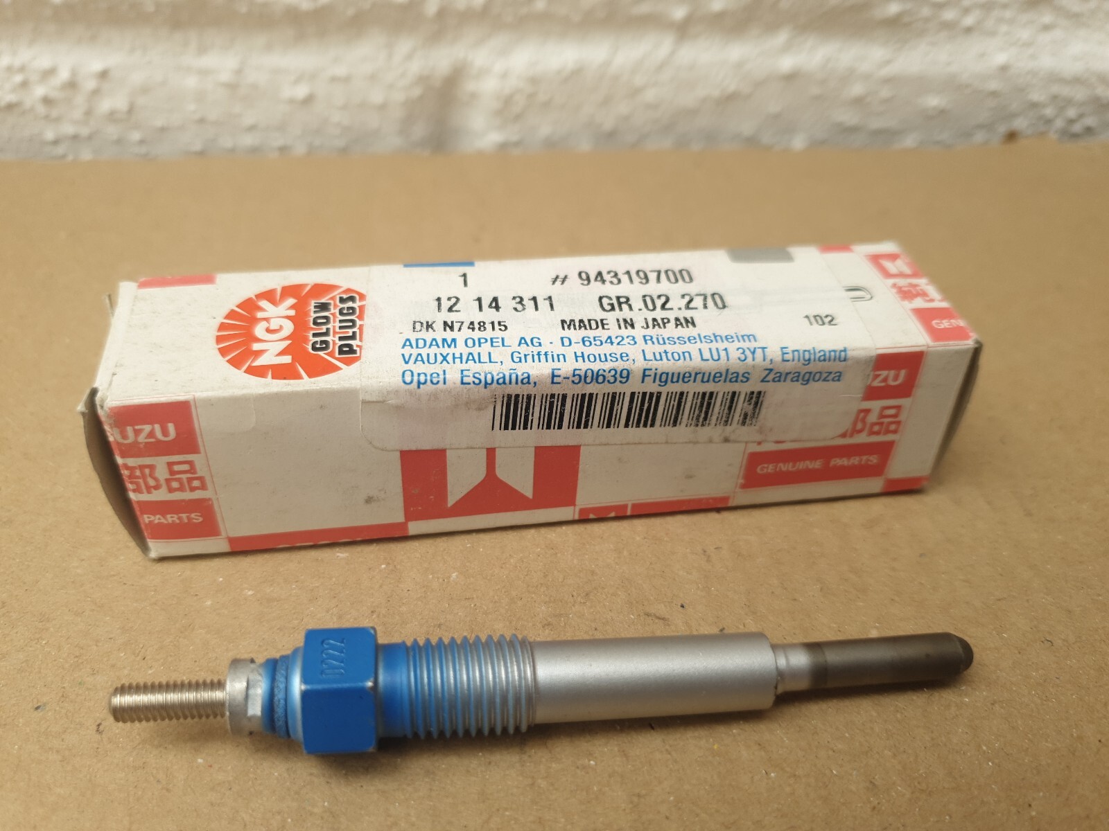 1x Genuine GM ISUZU OPEL VAUXHALL Glow plug 94319700 NGK Y710R eBay